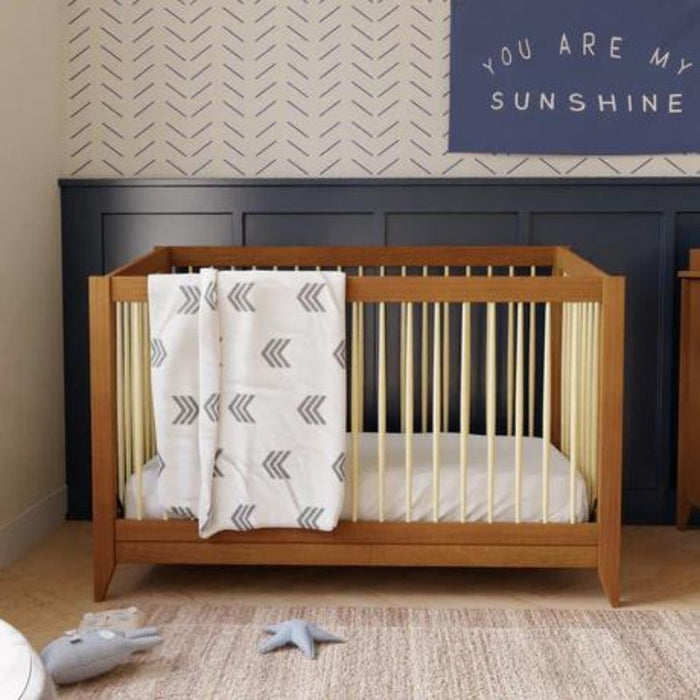 Babyletto Sprout 4 in 1 Convertible Crib With Toddler Bed Conversion Kit White