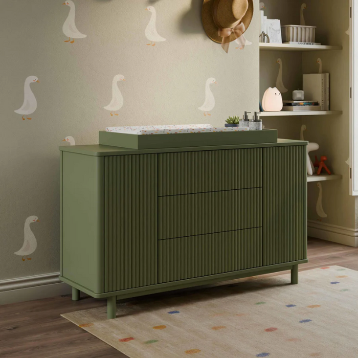 Pogo Tambour Dresser by Babyletto at $1199! Shop now at Nestled by Snuggle Bugz for Nursery & Décor.