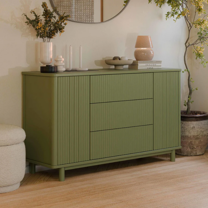 Pogo Tambour Dresser by Babyletto at $1199! Shop now at Nestled by Snuggle Bugz for Nursery & Décor.