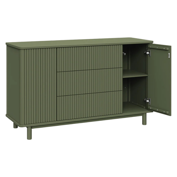 Pogo Tambour Dresser by Babyletto at $1199! Shop now at Nestled by Snuggle Bugz for Nursery & Décor.
