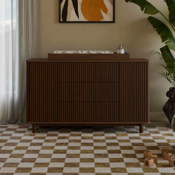 Pogo Tambour Dresser by Babyletto at $1199! Shop now at Nestled by Snuggle Bugz for Nursery & Décor.