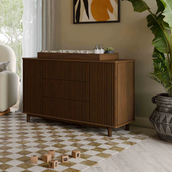 Pogo Tambour Dresser by Babyletto at $1199! Shop now at Nestled by Snuggle Bugz for Nursery & Décor.