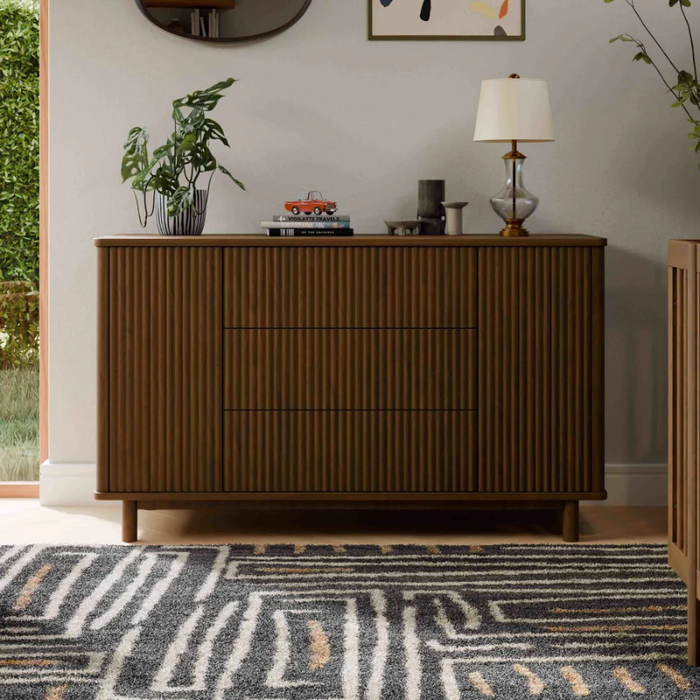 Pogo Tambour Dresser by Babyletto at $1199! Shop now at Nestled by Snuggle Bugz for Nursery & Décor.