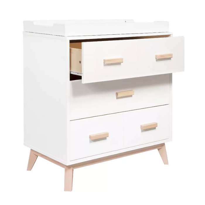 Scoot 3-Drawer Changer Dresser by Babyletto at $499! Shop now at Nestled by Snuggle Bugz for Dressers.