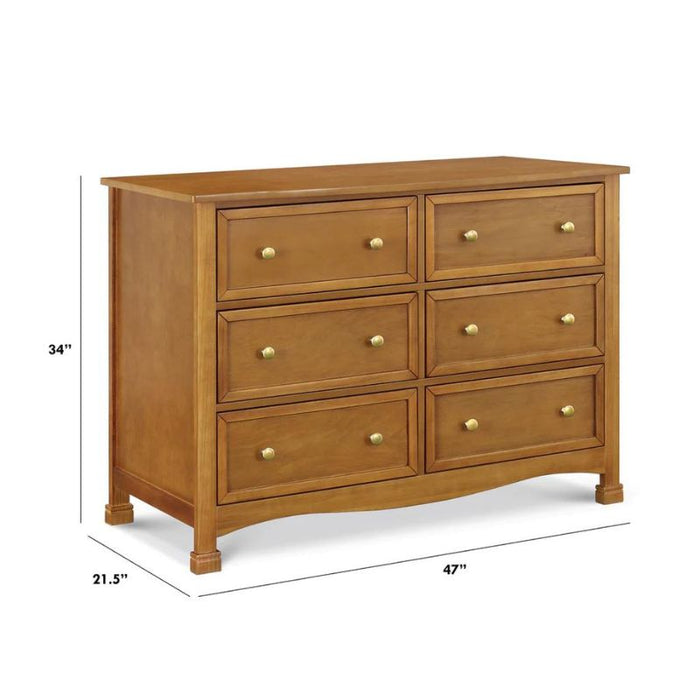 Kalani 6 Drawer Double Wide Dresser by DaVinci at $499! Shop now at Nestled by Snuggle Bugz for Dressers.