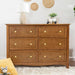 Kalani 6 Drawer Double Wide Dresser by DaVinci at $499! Shop now at Nestled by Snuggle Bugz for Dressers.