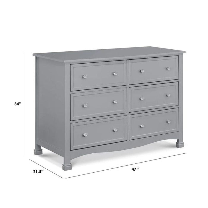 Kalani 6 Drawer Double Wide Dresser by DaVinci at $599! Shop now at Nestled by Snuggle Bugz for Nursery & Décor.