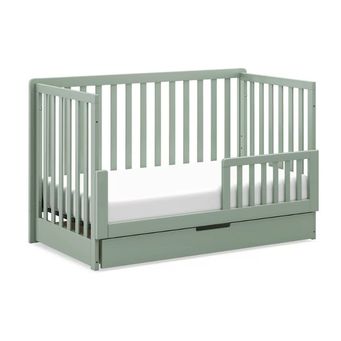 Colby 4-in-1 Convertible Crib w/ Trundle Drawer by Carter's at $399! Shop now at Nestled by Snuggle Bugz for Cribs.