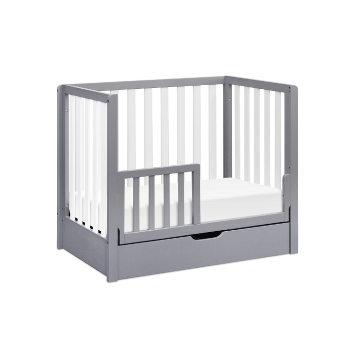 Colby 4 In 1 Convertible Mini Crib With Trundle Washed Natural by DaVinci