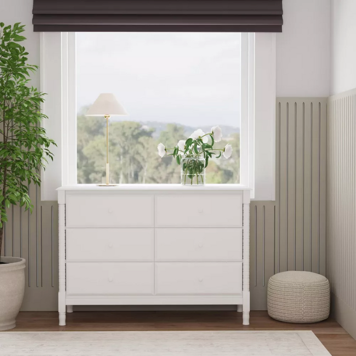 Jenny Lind Spindle 6-Drawer Dresser by DaVinci at $599! Shop now at Nestled by Snuggle Bugz for Dressers.