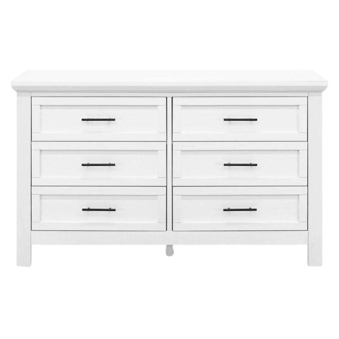 Emory Farmhouse 6-Drawer Double Dresser by Monogram by Namesake at $999! Shop now at Nestled by Snuggle Bugz for Dressers.