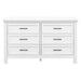 Emory Farmhouse 6-Drawer Double Dresser by Monogram by Namesake at $999! Shop now at Nestled by Snuggle Bugz for Dressers.