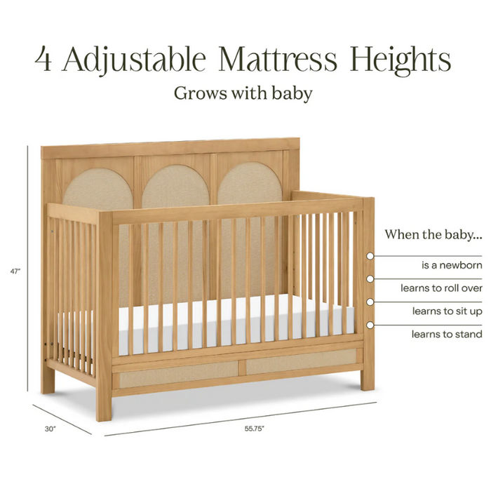 Eloise 4-in-1 Convertible Crib by Namesake at $899! Shop now at Nestled by Snuggle Bugz for Cribs.