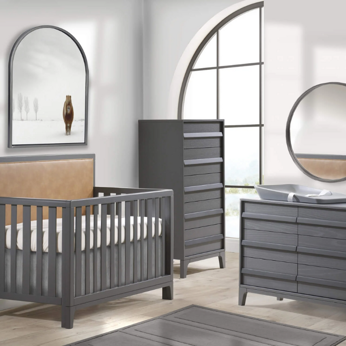 Kyoto 5-in-1 Convertible Crib by Natart Juvenile at $1499! Shop now at Nestled by Snuggle Bugz for Cribs.