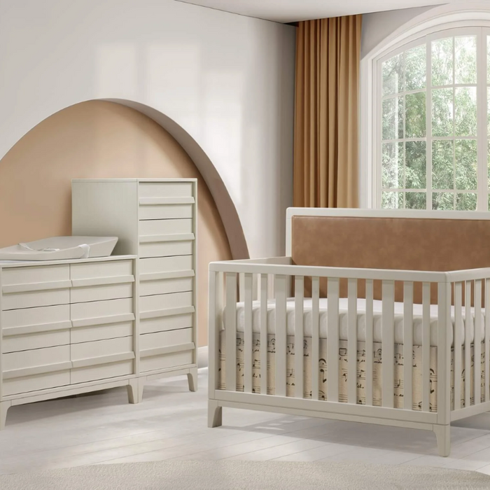 Kyoto 5-in-1 Convertible Crib by Natart Juvenile at $1499! Shop now at Nestled by Snuggle Bugz for Cribs.