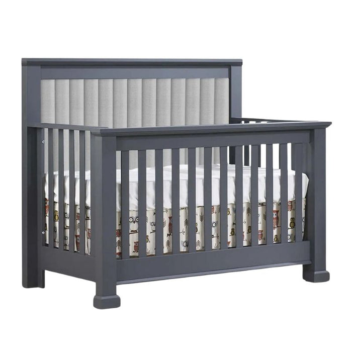 Taylor 5-in-1 Convertible Crib with Fabric Panel by Natart at $1639! Shop now at Nestled by Snuggle Bugz for Cribs.