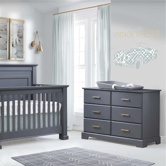 Taylor Double Dresser 48 Nestled Canada s Nursery Baby Furniture Store Elephant Grey