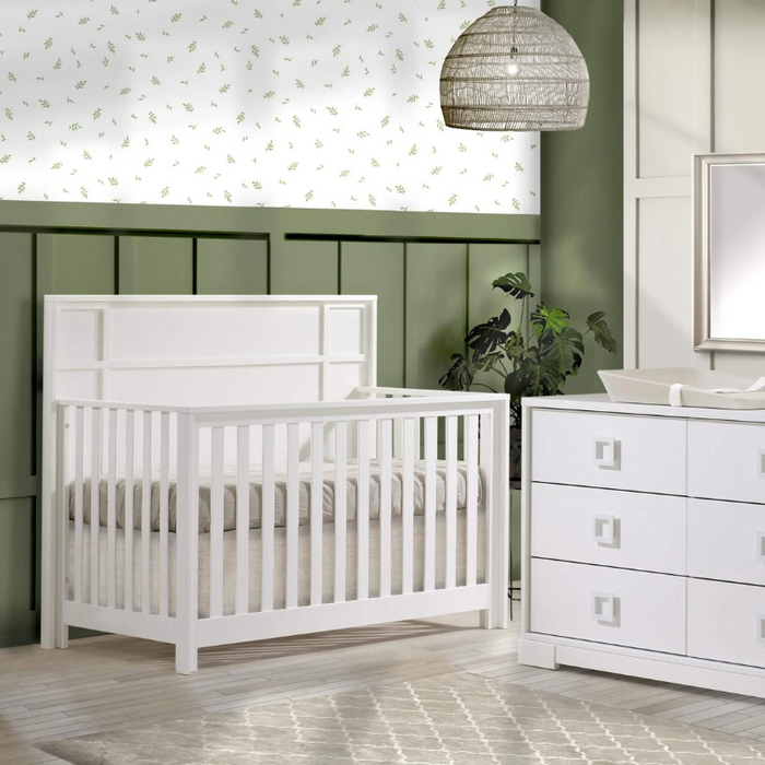 Lello 5-in-1 Convertible Crib by Nest Juvenile at $959! Shop now at Nestled by Snuggle Bugz for Baby & Toddler Furniture.