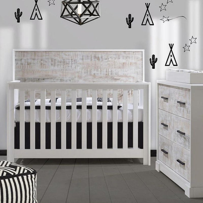 Vibe 5-in-1 Convertible Crib by Nest by Natart at $959! Shop now at Nestled by Snuggle Bugz for Cribs.