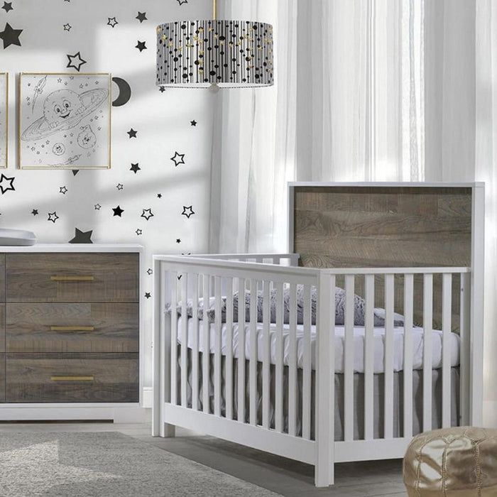 Vibe 5-in-1 Convertible Crib by Nest by Natart at $899! Shop now at Nestled by Snuggle Bugz for Cribs.