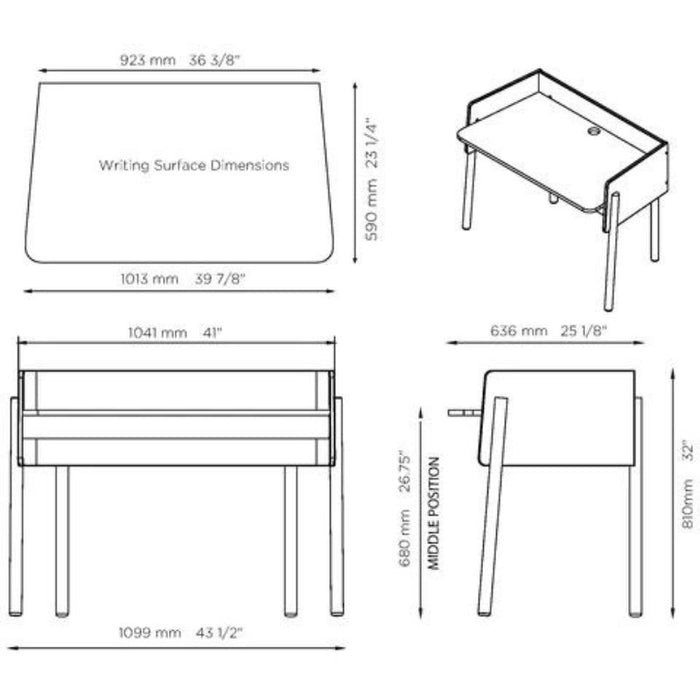 Brooklyn Desk by Oeuf at $895! Shop now at Nestled by Snuggle Bugz for Nursery & Décor.