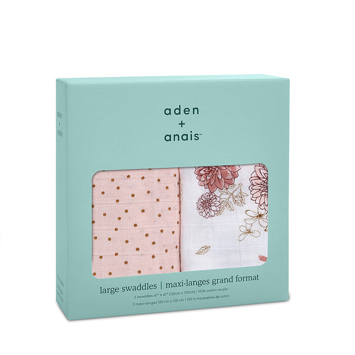 Classic Swaddles - 2 Pack by Aden & Anais at $38.99! Shop now at Nestled by Snuggle Bugz for Nursery & Decor.