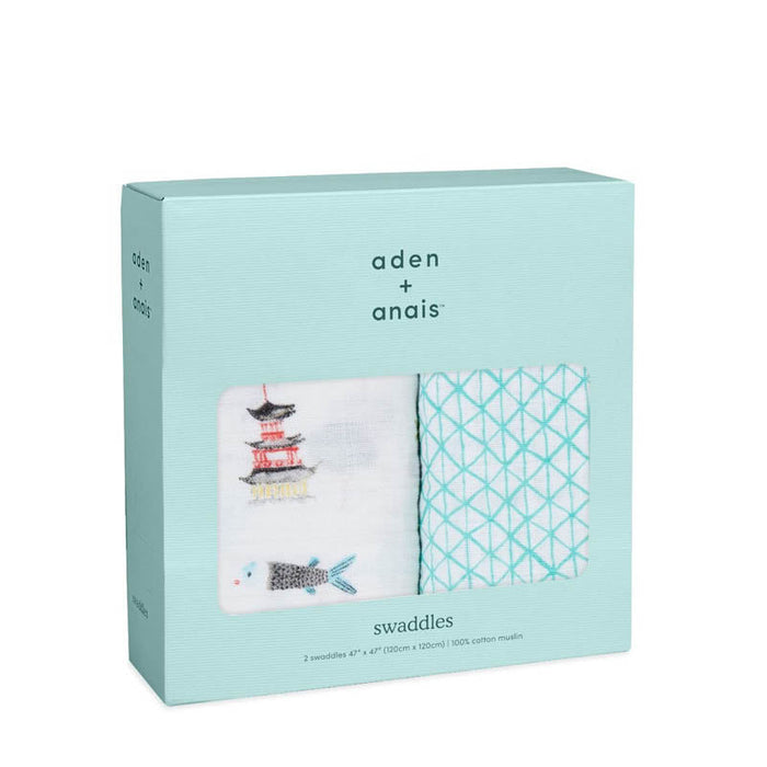 Classic Swaddles - 2 Pack by Aden & Anais at $38.99! Shop now at Nestled by Snuggle Bugz for Nursery & Decor.