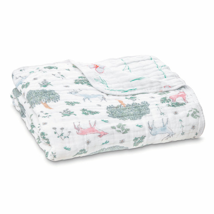 Cotton Muslin Dream Blankets by Aden & Anais at $58.99! Shop now at Nestled by Snuggle Bugz for Nursery & Décor.