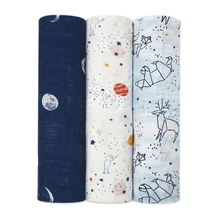 Silky Soft Swaddles - 3 pack by Aden & Anais at $47.99! Shop now at Nestled by Snuggle Bugz for Nursery & Decor.