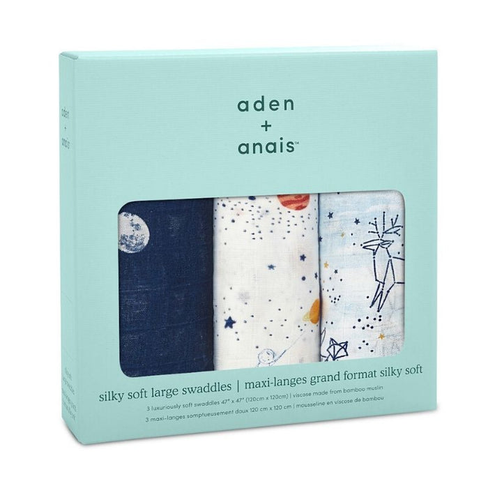 Silky Soft Swaddles - 3 pack by Aden & Anais at $47.99! Shop now at Nestled by Snuggle Bugz for Nursery & Decor.
