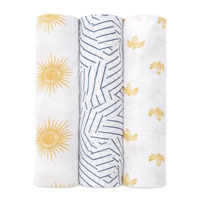 Silky Soft Swaddles - 3 pack by Aden & Anais at $47.99! Shop now at Nestled by Snuggle Bugz for Nursery & Decor.