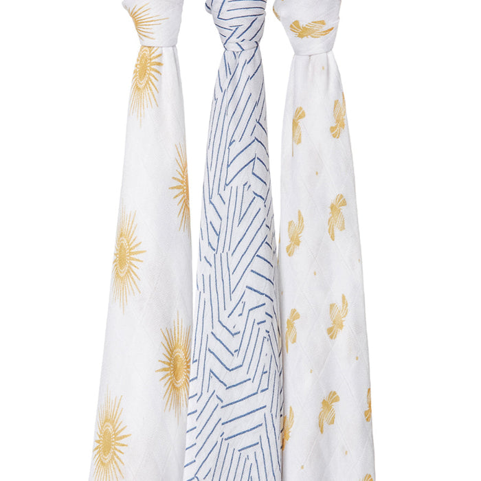 Silky Soft Swaddles - 3 pack by Aden & Anais at $47.99! Shop now at Nestled by Snuggle Bugz for Nursery & Decor.