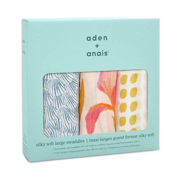 Silky Soft Swaddles - 3 pack by Aden & Anais at $47.99! Shop now at Nestled by Snuggle Bugz for Nursery & Decor.