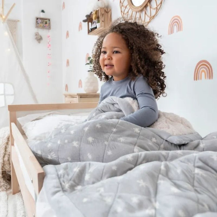 Weighted Toddler Blanket by Aden & Anais at $129.99! Shop now at Nestled by Snuggle Bugz for Nursery & Décor.