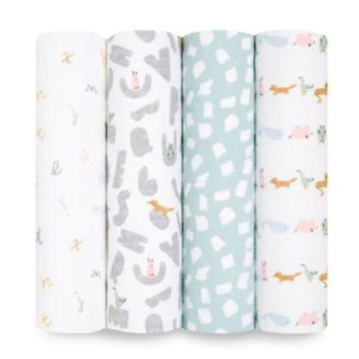 Cotton Muslin Swaddles - 4 Pack by Aden & Anais at $39.99! Shop now at Nestled by Snuggle Bugz for Nursery & Decor.