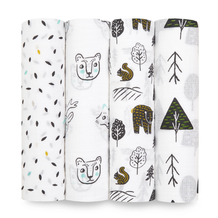 Cotton Muslin Swaddles - 4 Pack by Aden & Anais at $39.99! Shop now at Nestled by Snuggle Bugz for Nursery & Decor.