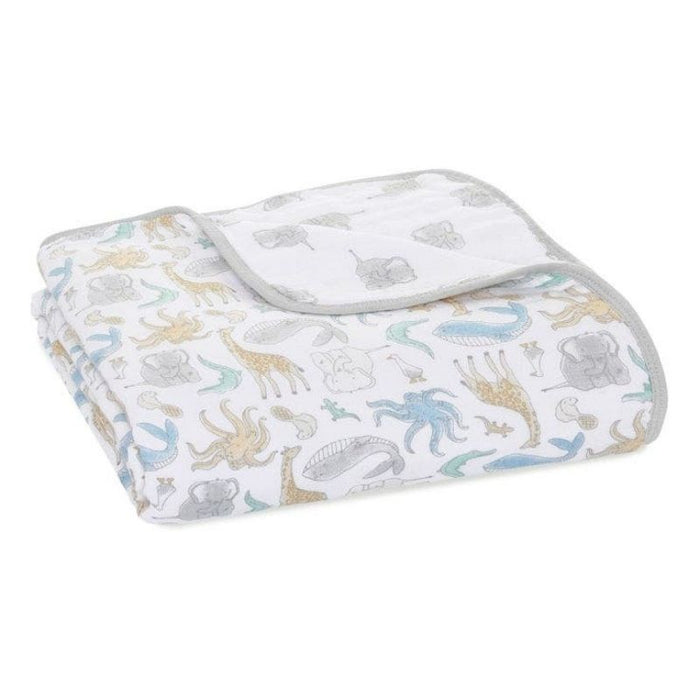 Essentials Cotton Muslin Blanket by Aden & Anais at $44.99! Shop now at Nestled by Snuggle Bugz for Nursery & Décor.
