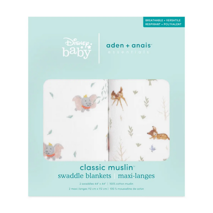 Classic Swaddles - 2 Pack by Aden & Anais at $38.99! Shop now at Nestled by Snuggle Bugz for Nursery & Decor.