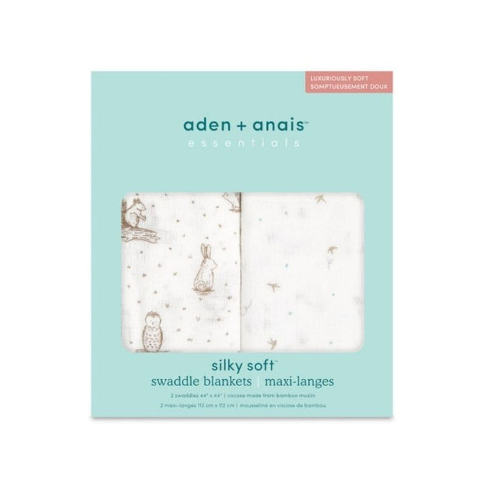 Essentials Silky Soft Muslin Swaddle - 2 Pack by Aden & Anais at $23.99! Shop now at Nestled by Snuggle Bugz for Nursery & Decor.