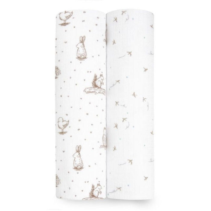 Essentials Silky Soft Muslin Swaddle - 2 Pack by Aden & Anais at $23.99! Shop now at Nestled by Snuggle Bugz for Nursery & Decor.