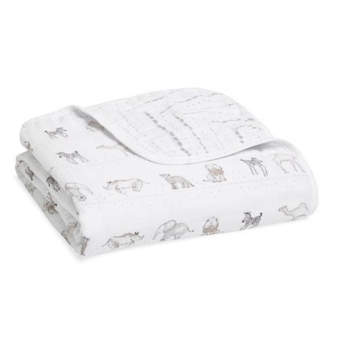 Essentials Cotton Muslin Blanket by Aden & Anais at $44.99! Shop now at Nestled by Snuggle Bugz for Nursery & Décor.