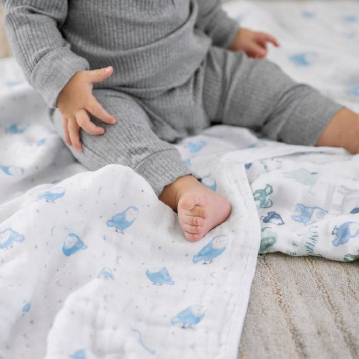 Essentials Cotton Muslin Blanket by Aden & Anais at $44.99! Shop now at Nestled by Snuggle Bugz for Nursery & Décor.