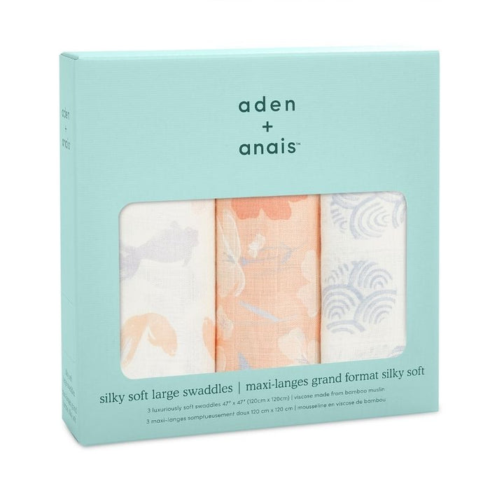 Silky Soft Swaddles - 3 pack by Aden & Anais at $47.99! Shop now at Nestled by Snuggle Bugz for Nursery & Decor.