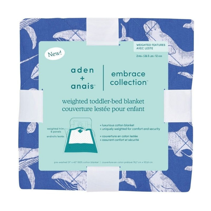 Weighted Toddler Blanket by Aden & Anais at $129.99! Shop now at Nestled by Snuggle Bugz for Nursery & Décor.