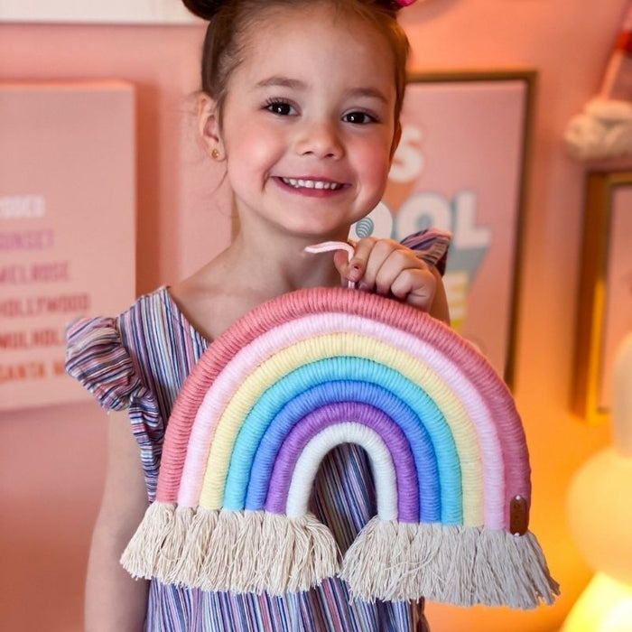 Rainbow Wall Decor by Ali + Oli at $57.99! Shop now at Nestled by Snuggle Bugz for Nursery & Décor.