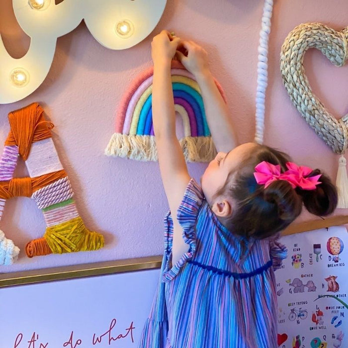 Rainbow Wall Decor by Ali + Oli at $57.99! Shop now at Nestled by Snuggle Bugz for Nursery & Décor.