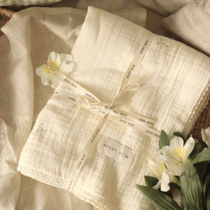 Muslin Blanket by Avery Row at $69.99! Shop now at Nestled by Snuggle Bugz for Nursery & Décor.