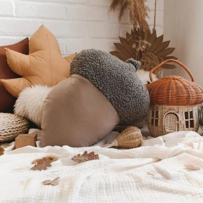 Acorn Pillow by The Butter Flying at $41.99! Shop now at Nestled by Snuggle Bugz for Nursery & Décor.
