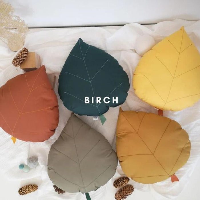Birch Leaf Pillow by The Butter Flying at $43.99! Shop now at Nestled by Snuggle Bugz for Nursery & Décor.