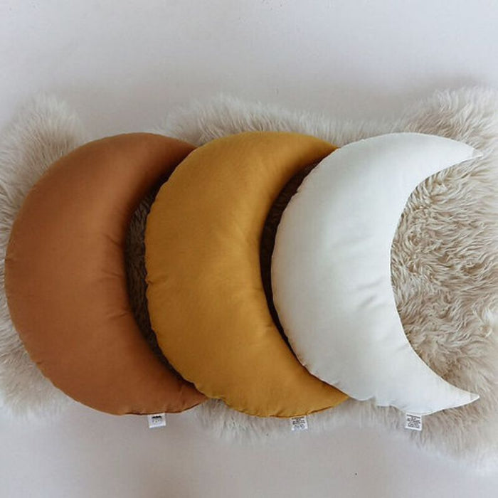 Moon Pillow by The Butter Flying at $41.99! Shop now at Nestled by Snuggle Bugz for Nursery & Décor.